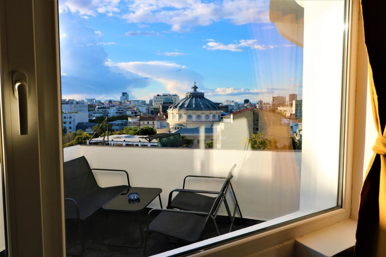 Athenee Palace Apartment - Panoramic View Terrace & Balcony - Free Minibar Bukarest Kültér fotó